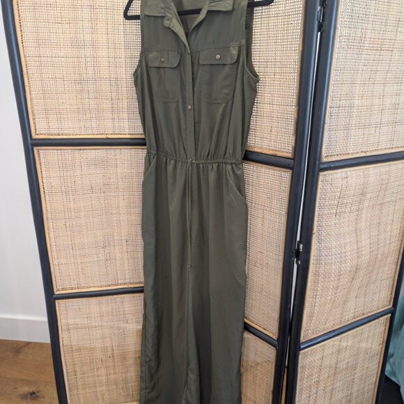 Bebop olive green jumpsuit, GUC, M - Picture 2 of 3